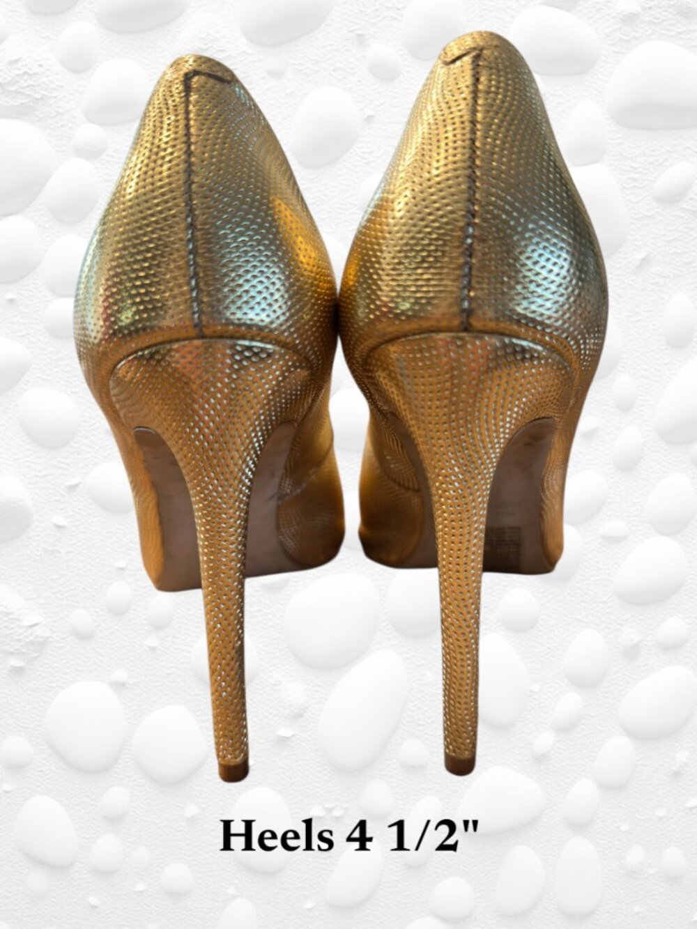 Steve Madden Gold Multi Stiletto Heels – Size 8.5 - Picture 3 of 6